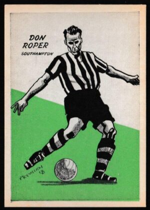 Master Vending - 'Cardmaster Football Tips (Cream & Address)' (1958) - Don Roper (Southampton)