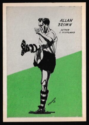 Master Vending - 'Cardmaster Football Tips (Cream & Address)' (1958) - Allan Brown (Luton) Master Vending - 'Cardmaster Football Tips (Cream & Address)' (1958) - Allan Brown (Luton)