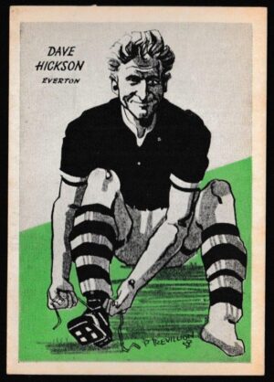 Master Vending - 'Cardmaster Football Tips (Cream & Address)' (1958) - Dave Hickson (Everton)