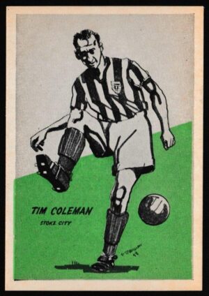 Master Vending - 'Cardmaster Football Tips (Cream & Address)' (1958) - Tim Coleman (Stoke City)