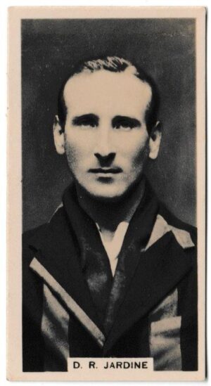 Millhoff - 'Famous Test Cricketers' (1928) - Card #11 - D.R. Jardine (Surrey) Millhoff - 'Famous Test Cricketers' (1928) - Card #11 - D.R. Jardine (Surrey)