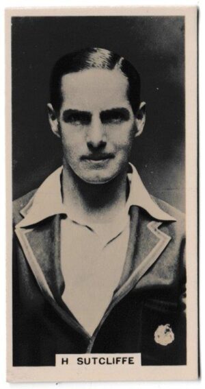 Millhoff - 'Famous Test Cricketers' (1928) - Card #14 - H. Sutcliffe (Yorkshire) Millhoff - 'Famous Test Cricketers' (1928) - Card #14 - H. Sutcliffe (Yorkshire)