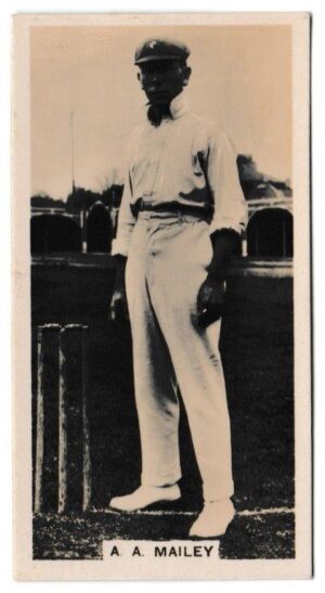 Millhoff - 'Famous Test Cricketers' (1928) - Card #20 - A.A. Mailey (New South Wales) Millhoff - 'Famous Test Cricketers' (1928) - Card #20 - A.A. Mailey (New South Wales)