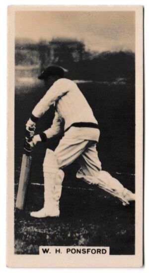 Millhoff - 'Famous Test Cricketers' (1928) - Card #21 - W.H. Ponsford (Victoria)