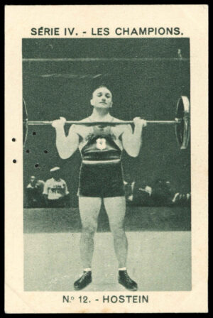 Joseph Milliat - 'Serie IV - Les Champions' (1933) - Hostein (Weightlifting)