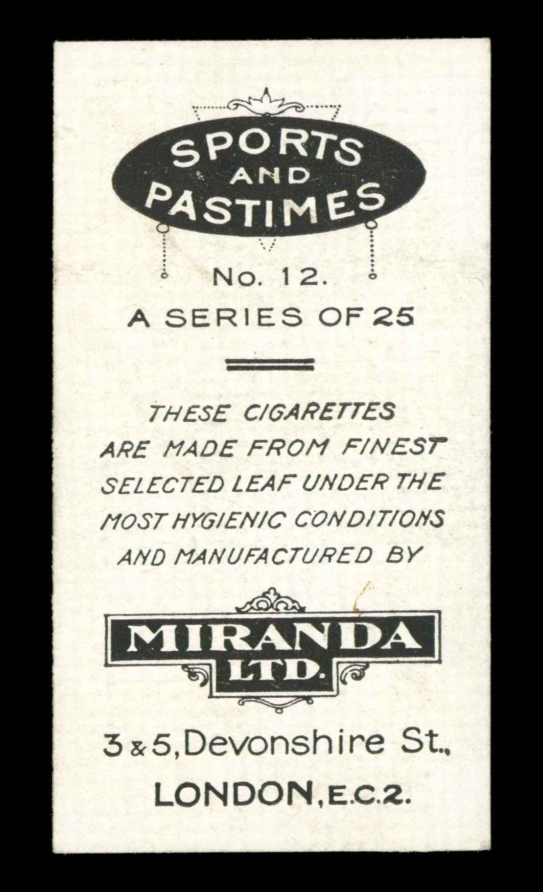 Miranda - 'Sports & Pastimes' (c1925) - Lion Hunting in Africa Miranda - 'Sports & Pastimes' (c1925) - Lion Hunting in Africa