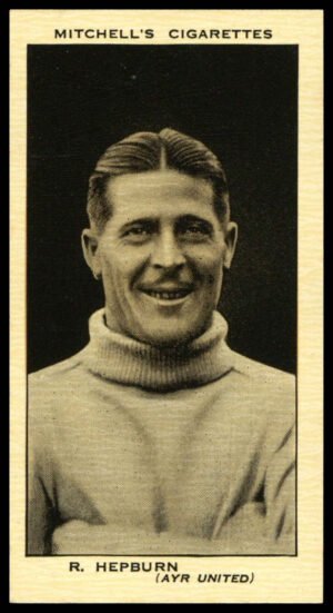 Mitchell - 'Scottish Footballers' (1934) - #18 - R. Hepburn (Ayr United)
