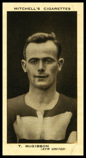 Mitchell - 'Scottish Footballers' (1934) - #24 - T. McGibbon (Ayr United)