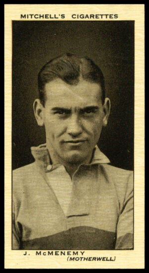 Mitchell - 'Scottish Footballers' (1934) - #27 - J. McMenemy (Motherwell)