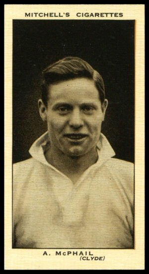 Mitchell - 'Scottish Footballers' (1934) - #28 - A. McPhail (Clyde)