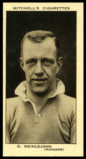 Mitchell - 'Scottish Footballers' (1934) - #32 - D. Meiklejohn (Rangers)