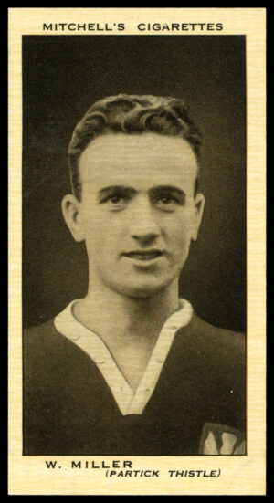 Mitchell - 'Scottish Footballers' (1934) - #34 - W. Miller (Partick Thistle)