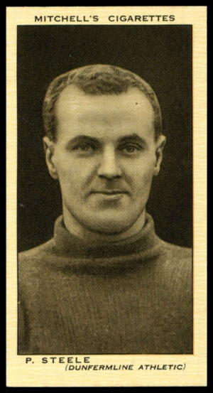 Mitchell - 'Scottish Footballers' (1934) - #40 - P. Steele (Dunfermline Athletic)