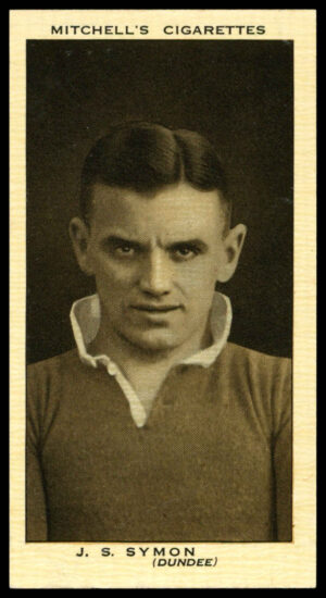 Mitchell - 'Scottish Footballers' (1934) - #44 - J.S. Symon (Dundee)
