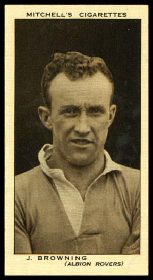 Mitchell - 'Scottish Footballers' (1934) - #7 - J. Browning (Albion Rovers)