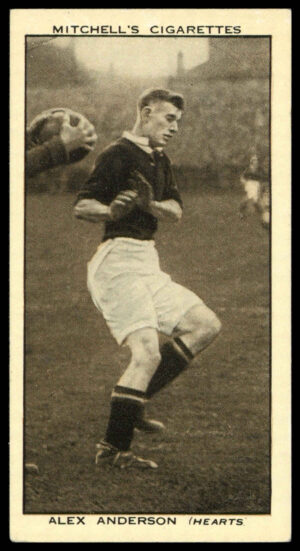 Mitchell - 'Scottish Football Snaps' (1935) - #1 - Alan Anderson (Heart of Midlothian)