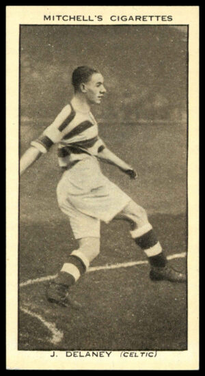 Mitchell - 'Scottish Football Snaps' (1935) - #12 - J. Delaney (Glasgow Celtic)