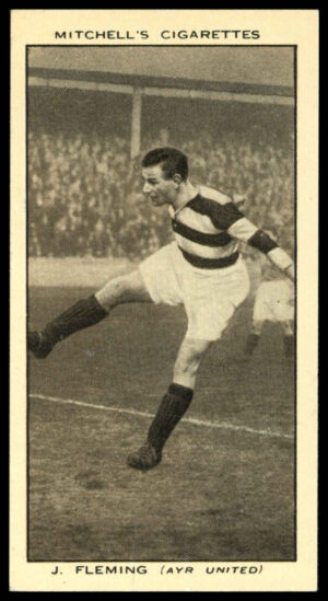 Mitchell - 'Scottish Football Snaps' (1935) - #15 - J.Fleming (Ayr United)