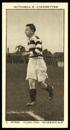Mitchell - 'Scottish Football Snaps' (1935) - #22 - J. King (Hamilton Academicals)