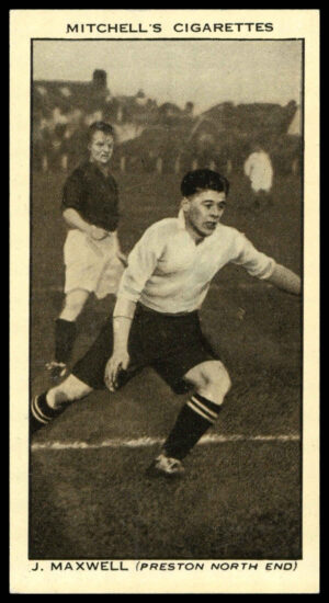 Mitchell - 'Scottish Football Snaps' (1935) - #28 - J. Maxwell (Preston North End)