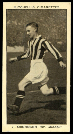 Mitchell - 'Scottish Football Snaps' (1935) - #32 - J. McGregor (St. Mirren)