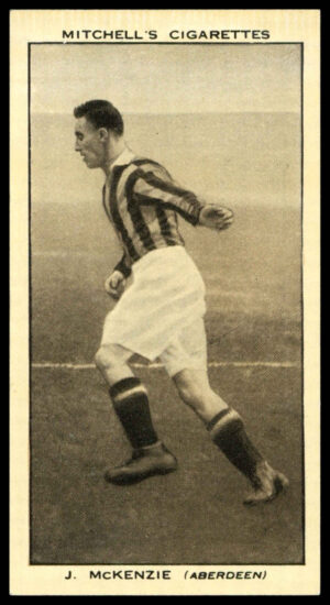 Mitchell - 'Scottish Football Snaps' (1935) - #33 - J. McKenzie (Aberdeen) Mitchell - 'Scottish Football Snaps' (1935) - #33 - J. McKenzie (Aberdeen)