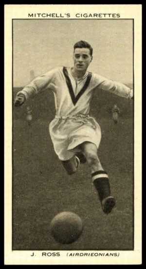 Mitchell - 'Scottish Football Snaps' (1935) - #39 - J. Ross (Airdrieonians)