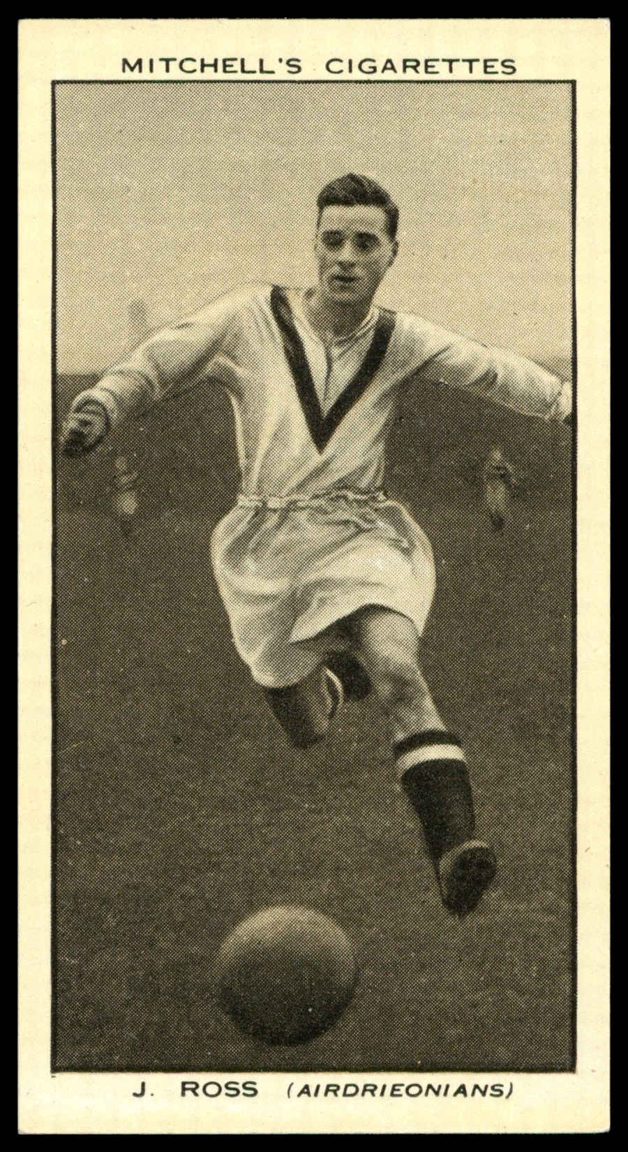 Mitchell - 'Scottish Football Snaps' (1935) - #39 - J. Ross (Airdrieonians) Mitchell - 'Scottish Football Snaps' (1935) - #39 - J. Ross (Airdrieonians)