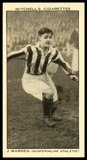 Mitchell - 'Scottish Football Snaps' (1935) - #44 - J. Warden (Dunfermline Athletic)