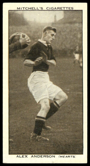 Mitchell - 'Scottish Football Snaps' (1935) - Alan Anderson (Heart of Midlothian)