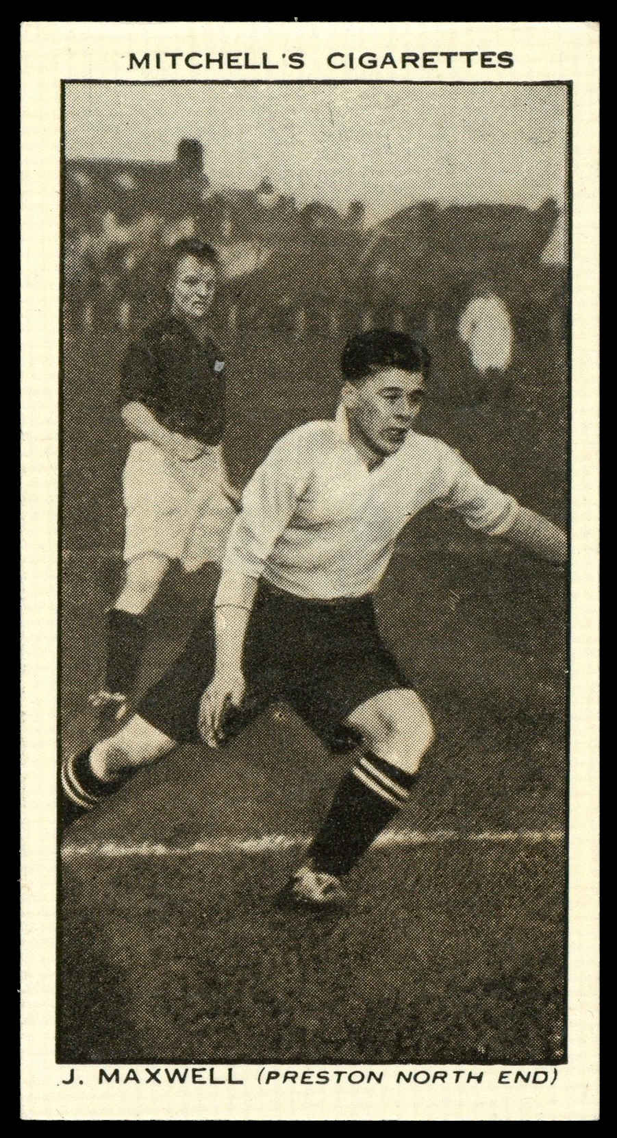 Mitchell - 'Scottish Football Snaps' (1935) - J. Maxwell (Preston North End) Mitchell - 'Scottish Football Snaps' (1935) - J. Maxwell (Preston North End)