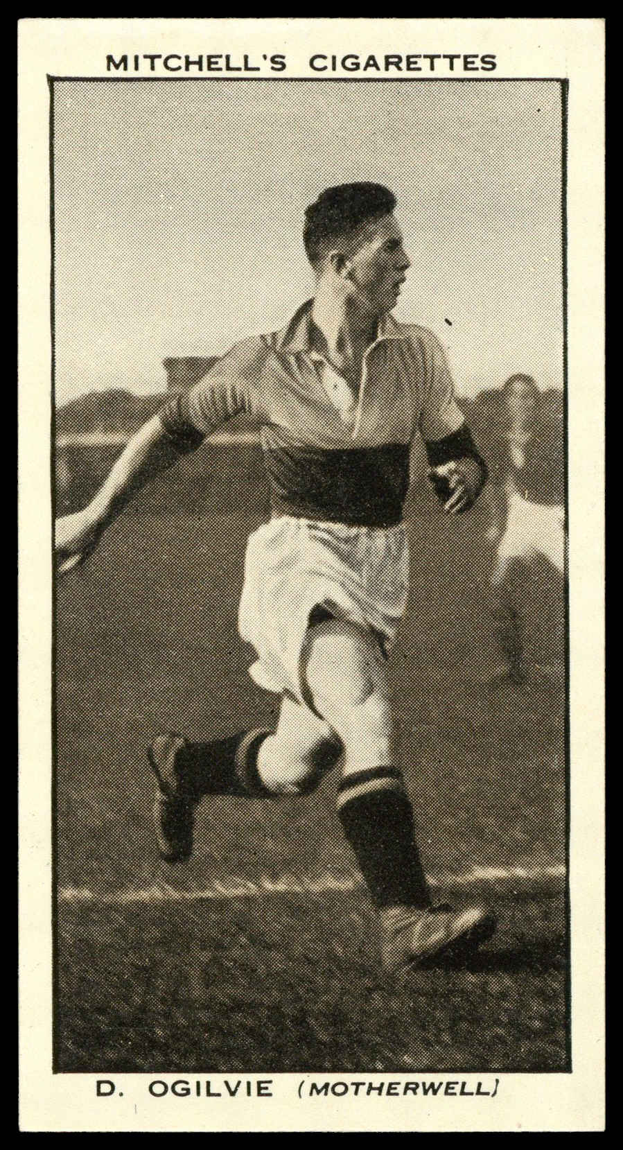 Mitchell - 'Scottish Football Snaps' (1935) - D. Ogilvie (Motherwell) Mitchell - 'Scottish Football Snaps' (1935) - D. Ogilvie (Motherwell)