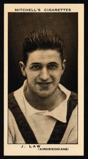Mitchell (Stephen) - 'Scottish Footballers' (1934) - J. Law (Airdrieonians)