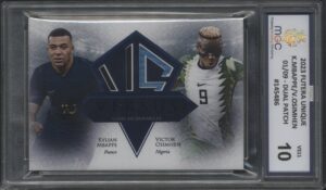 Panini Immaculate Collection – Kylian Mbappé & Victor Osimhen Dual Relic Card – 01/09 MGC 10