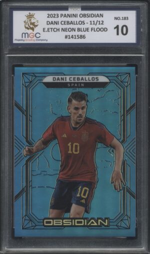 2023 Panini Obsidian Ice Blue -  Dani Ceballos 11/12 Graded MGC-10