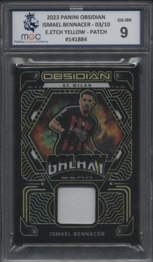 2023 Panini Obsidian Patch - Galaxy Gear Ismael Bennacer 03/10 Graded MGC-9
