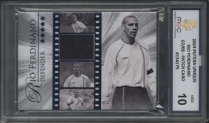 2024 Futera Unique Match Worn Patch -  Rio Ferdinand 07/09 Graded MGC-10