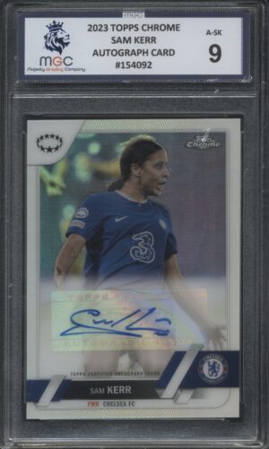 2023 Topps Champions League Autograph - Chrome Sam Kerr #A-SK Graded MGC-9
