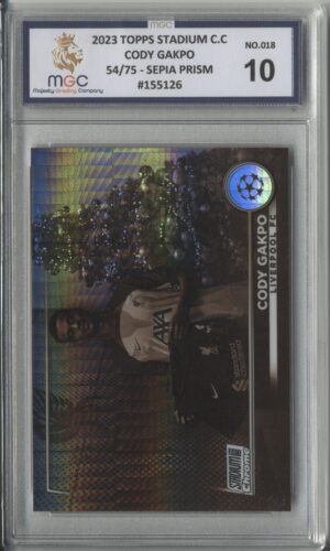 2023 Topps Stadium Club Sepia -  Cody Gakpo 54/75 Graded MGC-10