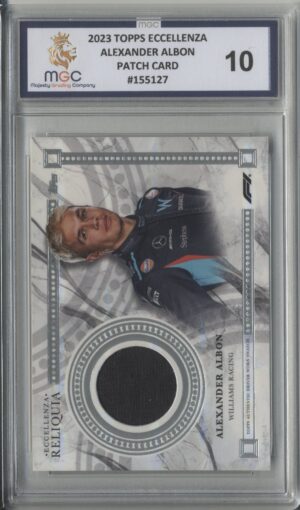 2023 Topps Eccellenza Driver Worn Patch -  Alex Albon X Graded MGC-10