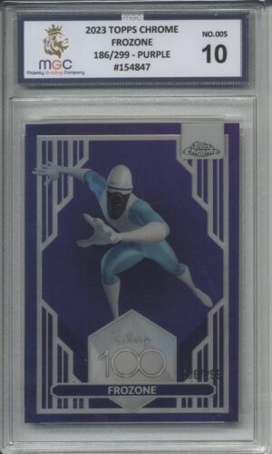 2023 Topps Disney 100 Purple - Chrome Frozone 186/299 Graded MGC-10
