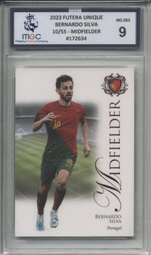 2023 Futera Unique Midfielder -  Bernado Silva 10/55 Graded MGC-9