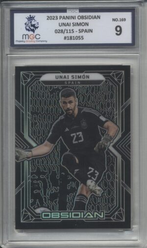 2023 Panini Obsidian Black Unai Simon (RC) 028/115 Graded MGC-9