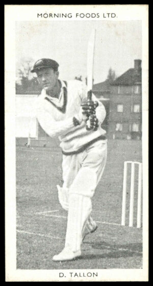 Morning Foods - 'Test Cricketers' #11 - D. Tallon (Queensland) (1953) Morning Foods - 'Test Cricketers' #11 - D. Tallon (Queensland) (1953)