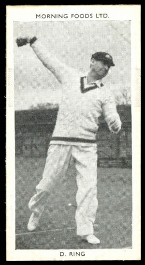 Morning Foods - 'Test Cricketers' #13 - D.T. Ring (Victoria) (1953) Morning Foods - 'Test Cricketers' #13 - D.T. Ring (Victoria) (1953)