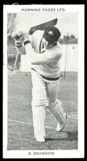 Morning Foods - 'Test Cricketers' #18 - A.K. Davidson (New South Wales) (1953) Morning Foods - 'Test Cricketers' #18 - A.K. Davidson (New South Wales) (1953)