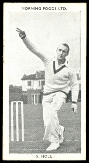 Morning Foods - 'Test Cricketers' #2 - G.B. Hole (South Australia) (1953) Morning Foods - 'Test Cricketers' #2 - G.B. Hole (South Australia) (1953)