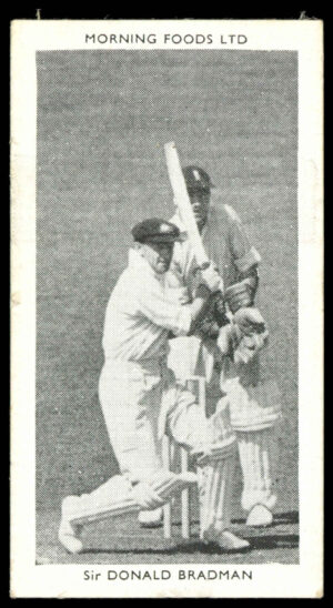 Morning Foods - 'Test Cricketers' #20 - Sir Donald Bradman (K.B.E.) (1953) Morning Foods - 'Test Cricketers' #20 - Sir Donald Bradman (K.B.E.) (1953)