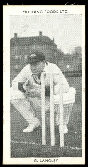 Morning Foods - 'Test Cricketers' #21 - G.R. Langley (South Australia) (1953) Morning Foods - 'Test Cricketers' #21 - G.R. Langley (South Australia) (1953)
