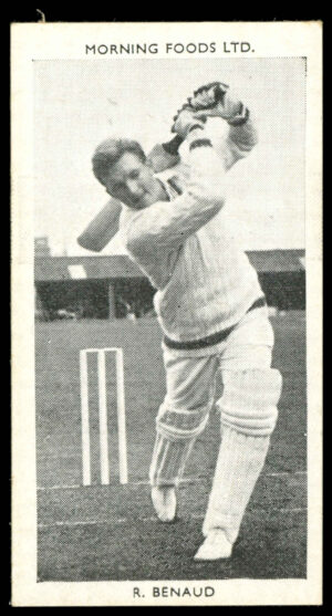 Morning Foods - 'Test Cricketers' #22 - R. Benaud (New South Wales) (1953) Morning Foods - 'Test Cricketers' #22 - R. Benaud (New South Wales) (1953)